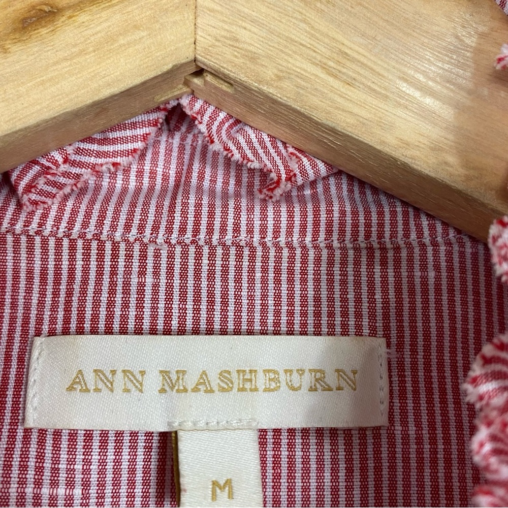 ANN MASHBURN Red Frill Popover shirt - Picture 6 of 6